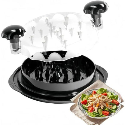 Manual Chicken Shredder - Meat Shredding Tool with Clear Lid