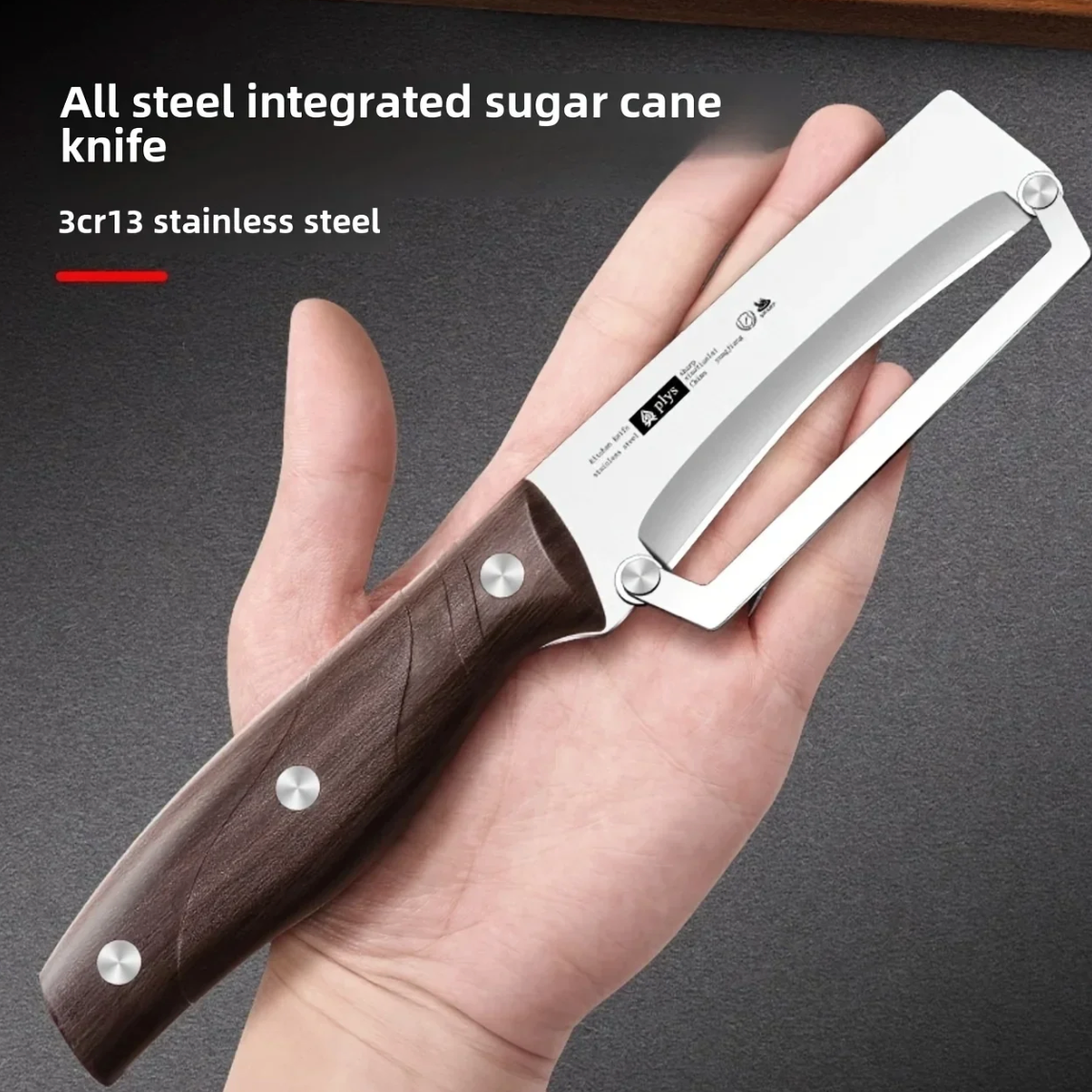 Stainless Steel Peeler with Wooden Handle