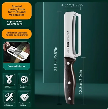 Stainless Steel Peeler with Wooden Handle