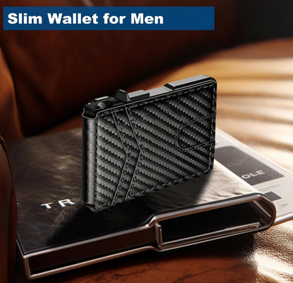 Aluminum RFID Blocking Minimalist Wallet for Men