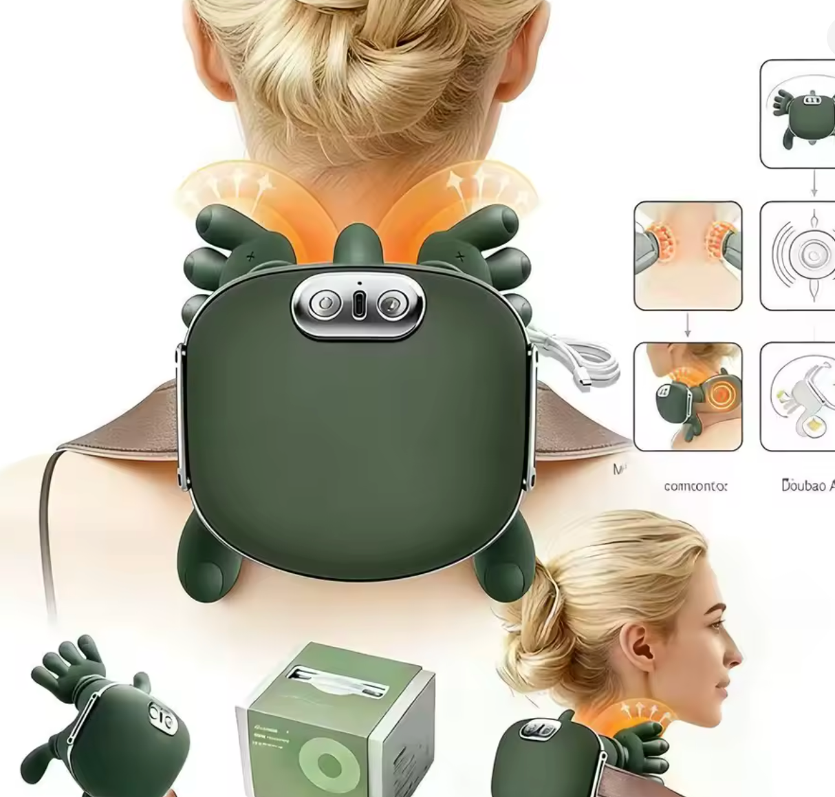 Smart Bionic Massager for Neck, Shoulders, and Back