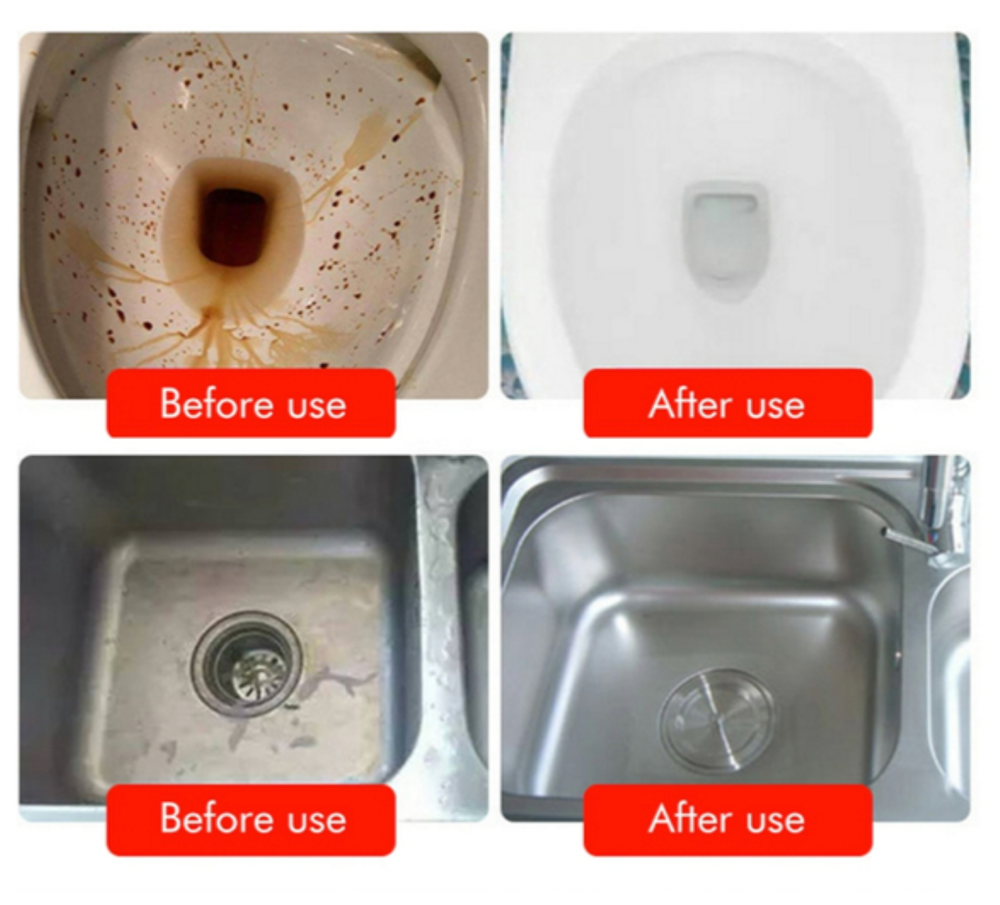 Sink & Drain Cleaner Powder, Powerful Pipe Unclogging Drain Cleaner for Kitchen Sinks, Bathrooms, and Washbasins