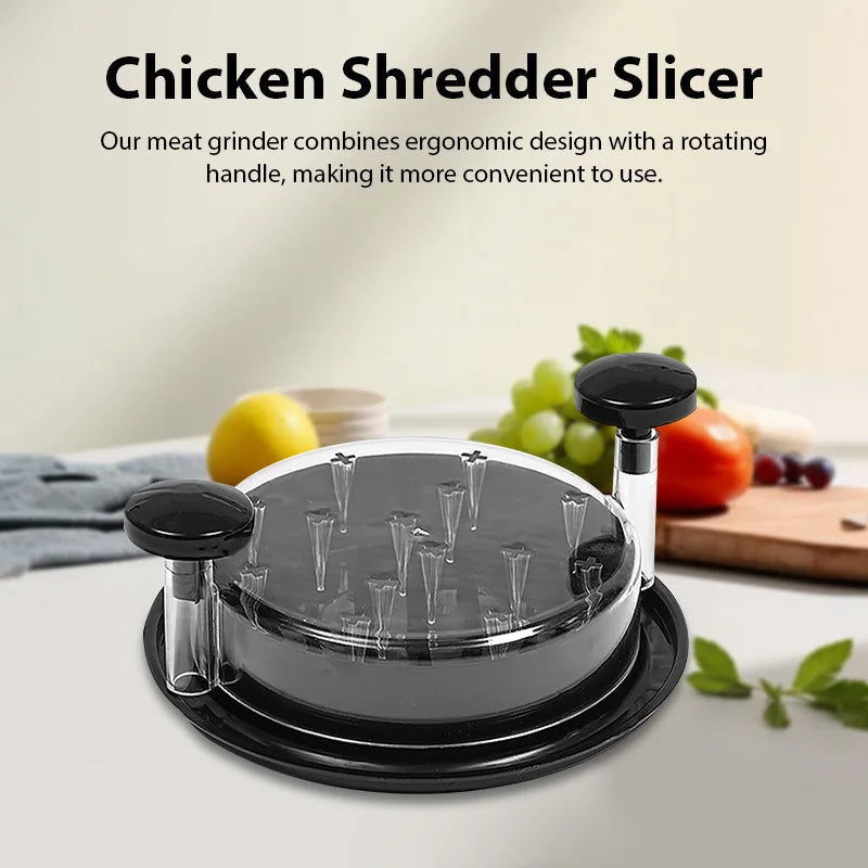 Manual Chicken Shredder - Meat Shredding Tool with Clear Lid