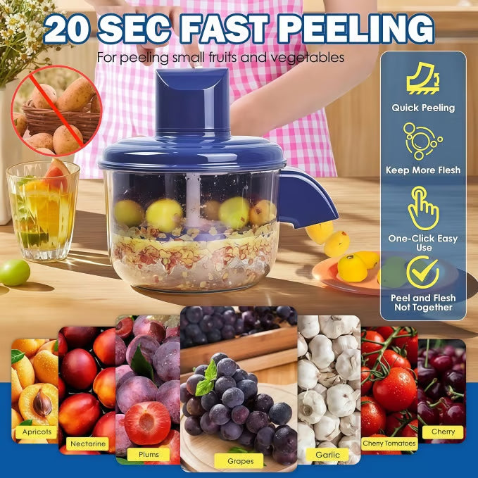 Electric Fruit Peeler - Automatic Vegetable Peeler for Garlic Potatoes